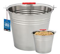 Kotarbau®, Secchio in acciaio inox per alimenti, per la cucina, per il latte, per la gastronomia, capacità 8 l