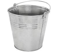 KOTARBAU® Secchio Metallo - Acciaio Zincato - 10 L - Argento - Secchio Muratore - per Cenere - Acqua