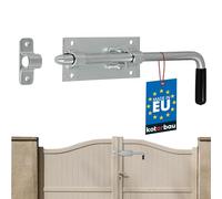 KOTARBAU® Serratura per porta da garage zincata, 320 mm, colore: argento