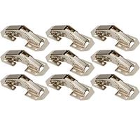 KOTARBAU® Set di 10 Cerniere a Vite con Molla 105 mm Installazione senza Forare per Ante Mobili Limitatore d'Angolo Interno dell'Armadio Armadietto della Cucina