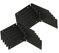 KOTARBAU® Set di 10 cerniere per porte, per mobili, 200 x 50 mm, colore: nero