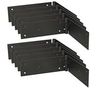 KOTARBAU® Set di 10 cerniere per porte, per mobili, 300 x 50 mm, colore: nero