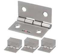 KOTARBAU® Set di 12 cerniere per mobili, 30 mm, in nichel, cerniere arrotolate, pieghevoli, per cassette degli attrezzi