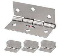 KOTARBAU® Set di 12 cerniere per mobili, 50 mm, in nichel, cerniere arrotolate, pieghevoli, per cassette degli attrezzi