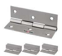 KOTARBAU® Set di 12 cerniere per mobili, 70 mm, in nichel, cerniere arrotolate, pieghevoli, per cassette degli attrezzi