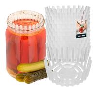 KOTARBAU® Set di 12 pesi per conserve, diametro 82 mm, in polipropilene, per fermentazione, per cetrioli, colino per barattoli di conserve, supporto per fermentazione