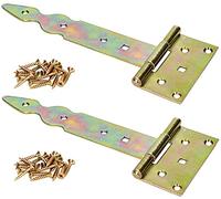 KOTARBAU® - Set di 2 cerniere a T decorative, 200 mm, zincate, colore giallo