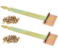 KOTARBAU® - Set di 2 cerniere a T decorative, 300 mm, zincate, colore giallo