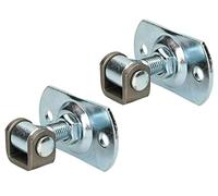 KOTARBAU® Set di 2 cinghie regolabili M16 con piastra di avvitamento, rettangolare, 100 x 55 mm, versione solida (M16)