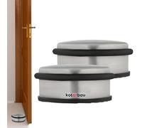 KOTARBAU® Set di 2 fermaporta per porte libere, colore argento
