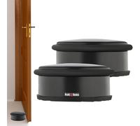 KOTARBAU® Set di 2 fermaporta per porte libere, colore nero
