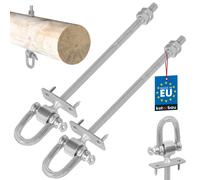 KOTARBAU® Set di 2 Ganci Altalena Giardino M10 x 190 mm con Grillo e Bulloni per