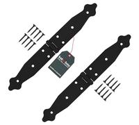 KOTARBAU® Set di 2 nastri per porta, 150 x 150 x 35 mm, in acciaio verniciato a polvere, colore nero, cerniera per finestra, porta da giardino, cerniera