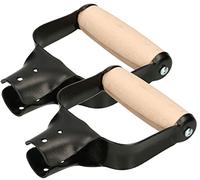 KOTARBAU® Set di 2 palette D manico in legno e metallo per manico da 33 mm