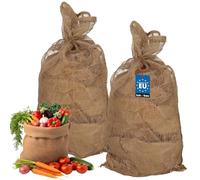 KOTARBAU® Set di 2 sacchi di iuta ecologici da giardino, per compost e altri rifiuti, 95 x 45 cm