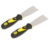 KOTARBAU® Set di 2 spatole da pittore in acciaio inox Spatola da stuccatore 40 mm Spatola universale graffi per rimuovere spatola con manico in gomma