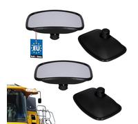 KOTARBAU Set di 2 specchi panoramici universali per trattore, specchietto retrovisore esterno, 265 x 185 mm, per camion, trattore, specchietto retrovisore agricolo, con pomello di regolazione, per