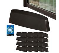 KOTARBAU Set di 20 tappi per fori di scarico per finestre - 45 mm - Plastica ASA - marrone - drenaggio finestra - drenaggio - finestra PVC - protezione - copertura