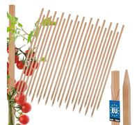 KOTARBAU® Set di 25 bastoncini per pomodori da 80 cm, pali in legno per recinzioni, supporto per piante in legno per stabilizzare
