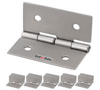 KOTARBAU® Set di 25 cerniere per mobili, 35 mm, in nichel, cerniere arrotolate, pieghevoli, per cassette degli attrezzi