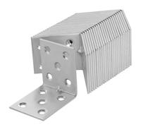 KOTARBAU Set di 25 connettori angolari 50 x 50 x 40 x 2 mm con corda zincata in acciaio per montaggio fori di montaggio per mobili pesanti connettori in legno