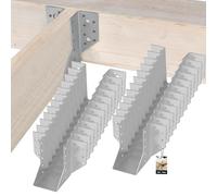 KOTARBAU® Set di 25 scarpe per travi, 60 x 100 mm, connettore in legno in acciaio zincato, per travi, per travi in legno