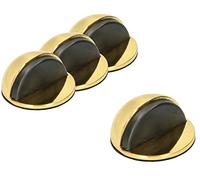 KOTARBAU® Set di 4 fermaporta con gommini per porte, autoadesivi in ottone