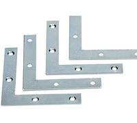 KOTARBAU® Set di 50 Angoli 60 x 60 x 10 x 1,5 mm Connettore Angolare Piatto a Forma di L per Mobili per Finforzo Finestra Porte Strutture in Legno