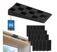KOTARBAU® Set di 500 cunei di montaggio in plastica, 94 x 44 x 14 mm, per finestre, porte, telaio della finestra, colore nero