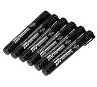 KOTARBAU® Set di 6 pennarelli indelebili Kolor con punta rotonda (nero)