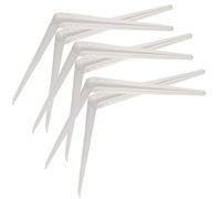 KOTARBAU® Set di 6 staffe per scaffali, 400 x 350 mm, per montaggio a parete, colore: bianco