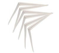 KOTARBAU® Set di 6 staffe per scaffali, per montaggio a parete (bianco, 450 x 400 mm)