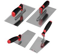 KOTARBAU® Set di cazzuole da muratore, in acciaio inox, 4 pezzi, per intonacare utensili