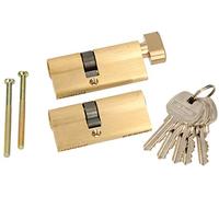 KOTARBAU® Set di cilindri di profilo a chiusura simultanea 2 pezzi 30x35mm con pomolo di chiusura