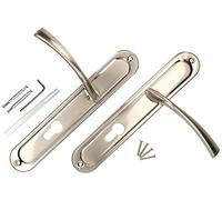 KOTARBAU® Set di maniglie per porta, 90 mm, in nichel cromato, universale, moderno