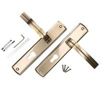 KOTARBAU Set di maniglie per porta 90 mm PZ piastra lunga patina universale moderna