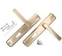 KOTARBAU® Set di maniglie per porta, 90 mm, PZ, piastra lunga, Patina, universale, moderno