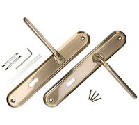 KOTARBAU® - Set di maniglie per porta battente BB, 72 mm, maniglia a coda lunga, Patina, universale, moderno
