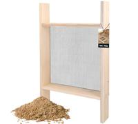 KOTARBAU® Setaccio da Giardino - Setaccio Sabbia - 3 x 3 mm - Acciaio e Legno - 80 x 50 cm - per Terra e Compost - Robusto e Resistente