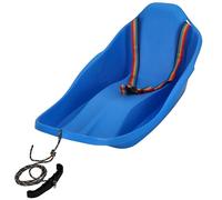 KOTARBAU® Slittino da Neve per Bambini - Slittini - Plastica - 72x37x32cm - Blu - Slittino per Bambini - con Schienale e Cintura di Sicurezza - con Corda Da Traino - Bob da Neve - Resistente e Leggera