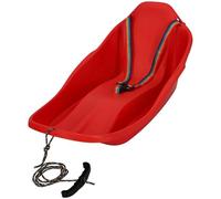 KOTARBAU® Slittino da Neve per Bambini - Slittini - Plastica - 72x37x32cm - Rosso - Slittino per Bambini - con Schienale e Cintura di Sicurezza - con Corda Da Traino - Bob da Neve
