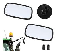KOTARBAU Specchietto retrovisore universale 19 x 23 cm PVC 2 pezzi Specchietto retrovisore trattore camion specchio retrovisore con supporto specchio agricolo