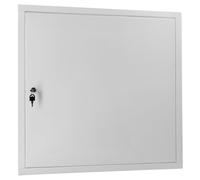 KOTARBAU® Sportello di ispezione per cartongesso, 60 x 60 cm, con serratura a chiave, cassetta dei fusibili, a incasso, in acciaio zincato, porta di manutenzione in cartongesso, bianco