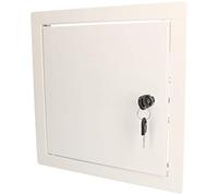 KOTARBAU® Sportello ispezione 25 x 25 cm con chiave In metallo bianco Sportello di manutenzione sportelli cartongesso