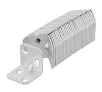 Kotarbau® Staffa di raccordo angolare in acciaio, specifico per legno, con fori per il montaggio, zincato, per mobili e sedie, adatto a carichi notevoli, 25 x 25 x 25 cm; 50 pezzi