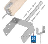 KOTARBAU® Supporto per Pali 151 mm per Pali per Recinzioni Legno Ancoraggio Pali al Calcestruzzo Staffe a U Fissaggio Pali Legno Staffe per Travi in Legno Supporto Trave