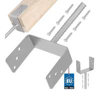 KOTARBAU® Supporto per pali 161 mm per Pali per Recinzioni Legno Ancoraggio Pali al Calcestruzzo Staffe a U Fissaggio Pali Legno Staffe per Travi in Legno Supporto Trave