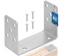 KOTARBAU® - Supporto per pali a U da avvitare, 140 mm, zincato a caldo, la soluzione perfetta per collegare diversi elementi