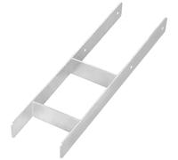 KOTARBAU® Supporto per pali ad H per calcestruzzo, 150 mm/600 mm, in acciaio galvanizzato, argento, ancoraggio per pali per travi, piede di supporto per pali con ancoraggio per cemento, supporto in