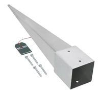 KOTARBAU® Supporto per Pali in Legno - da Infissione - 75 cm - Acciaio Zincato - Argento - 121 x 121 mm - Staffe per Pali in Legno - Robusta - Resistente